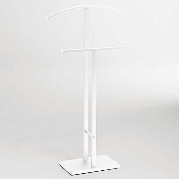 sconto Porteur en Acier Fumer Valet Stand Basic Blanc