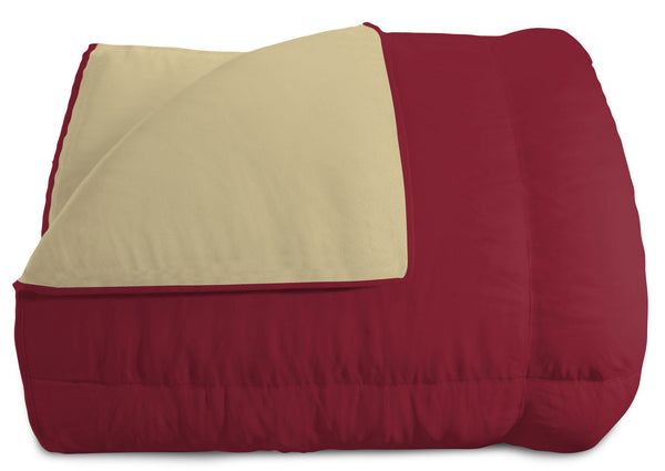 prezzo Couette Hiver Double Face 300gr Bordeaux/Crème