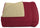 Couette Hiver Double Face 300gr Bordeaux/Crème