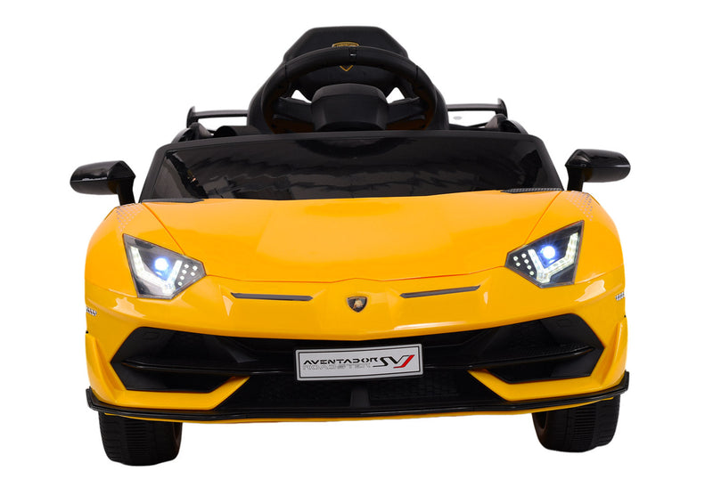 Macchina Elettrica per Bambini 12V con Licenza Lamborghini Aventador SVJ Small Giallo