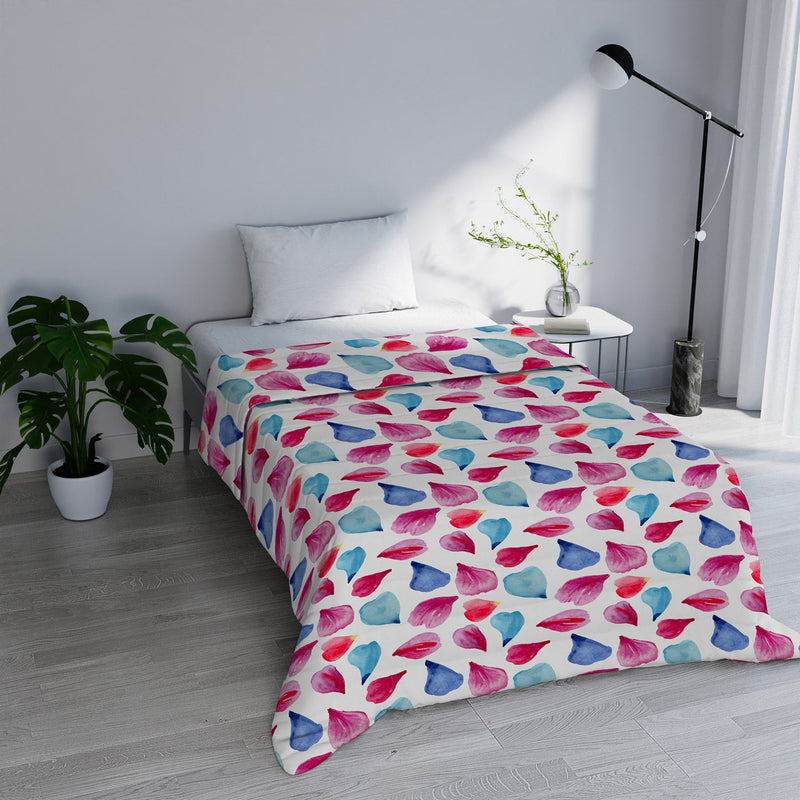 Trapuntino Estivo in Microfibra 100 gr con Stampa Petali Basic Varie Misure