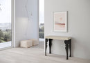 Consolle Allungabile 90-300x40x77 cm Paxon Premium Cashmere Telaio Antracite 