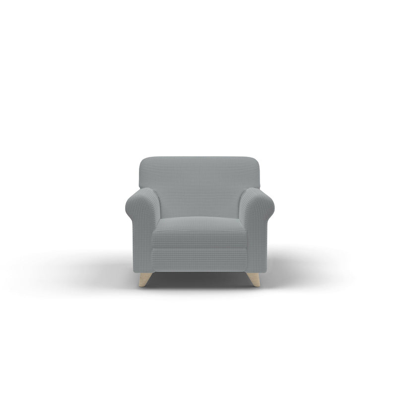 Copridivano Elasticizzato in Poliestere Leslie Grigio Chiaro Varie Misure