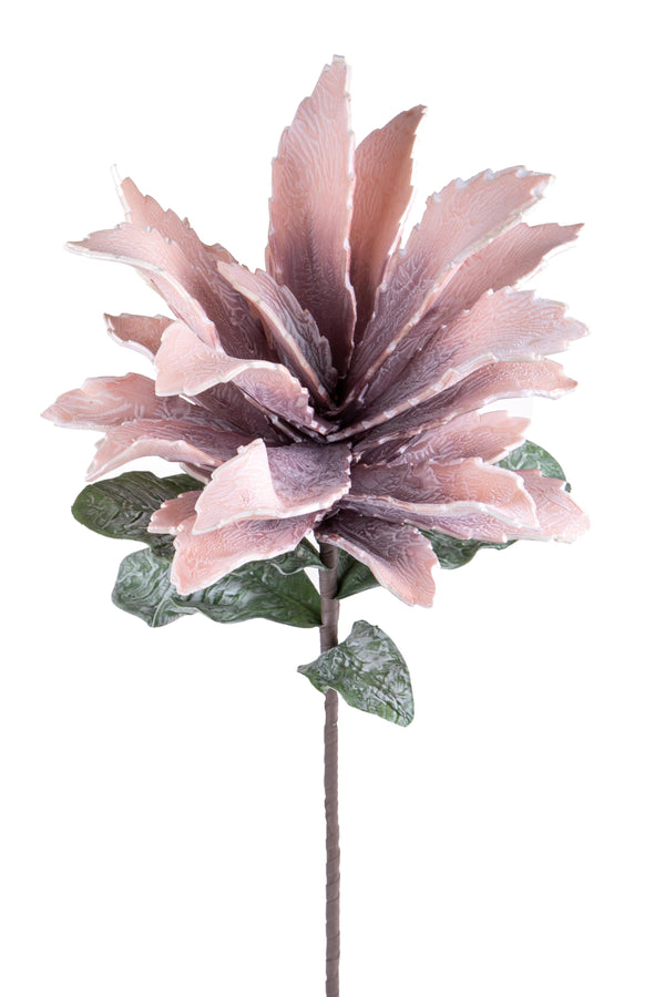 Set 2 Fleurs Artificielles Gingembre Mousse avec Feuilles Hauteur 70 cm Violet sconto