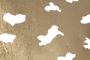 Pannello Leaf Tree Plan 82x1,5x63 cm in Ferro Oro