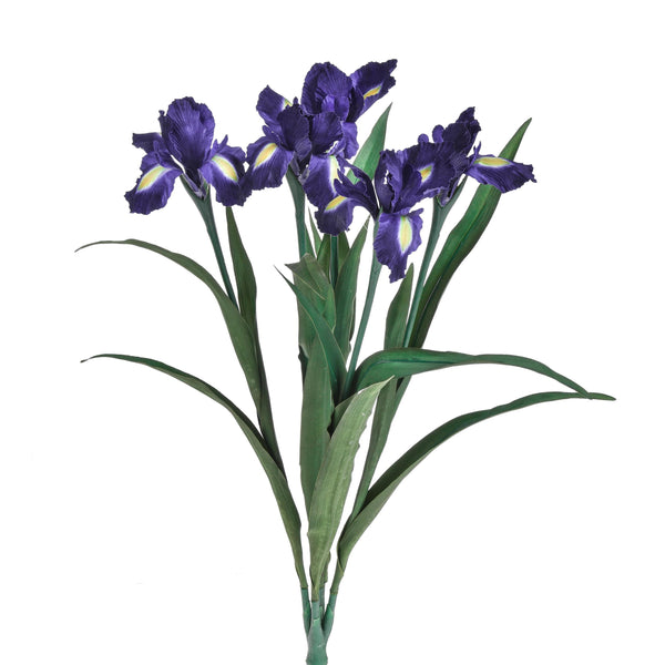 acquista Iris Artificiel Composé de 5 Fleurs Hauteur 68 cm Violet