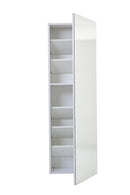 Scarpiera Libreria 5 Ripiani in Melaminico 88,5x25x160cm TFT Sc Bianca Specchio