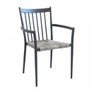 Sedia Martinica Impilabile 55x57x86 h cm in Alluminio Antracite