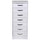 Mobile Cassettiera 7 Cassetti Settimino in legno MDF 46x42x116cm Bianco Moderno