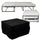 Lit pouf pliable avec matelas pliant 78x78x47 cm Avalli Contract Noir