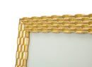 Cornice Chain Glam 19,3x1,5x24,3 cm in Poliresina e Vetro Oro