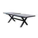 Tavolo Allungabile Djerba 200/260x100x75 h cm in Alluminio Antracite