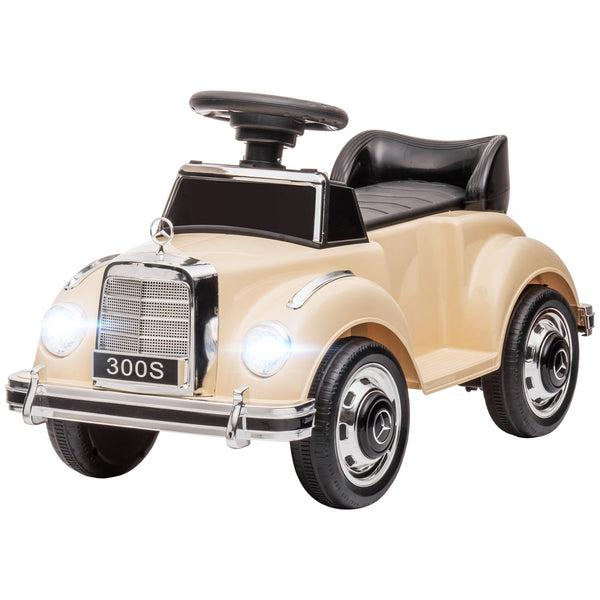 prezzo Macchina Elettrica per Bambini 6V con Licenza Mercedes 300S Beige