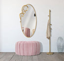 Specchio Elite 62x4x122 cm in Ferro e MDF Oro