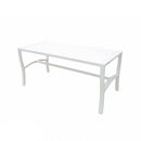 Tavolino Chloe 92x45x45 h cm in Acciaio Bianco