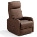 Poltrona Alzapersona Elettrica 2 Motori 67x75x110 cm in Tessuto Seattle Fango