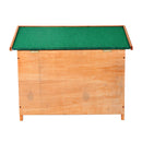 Cuccia per Cani Impermeabile da Esterno in Legno di Abete 85x58x58 cm 