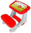Banchetto Studio Scuola per Bambini 62x78x50 cm Rosso