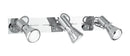Faretti Tre Spot Orientabili Metallo Cromato E14
