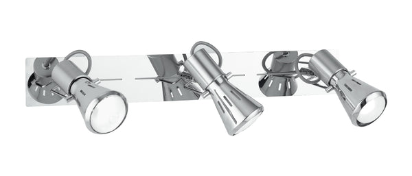 Spots Trois Spots Orientables Métal Chromé E14 Intec SPOT-CADILLAC-3 prezzo