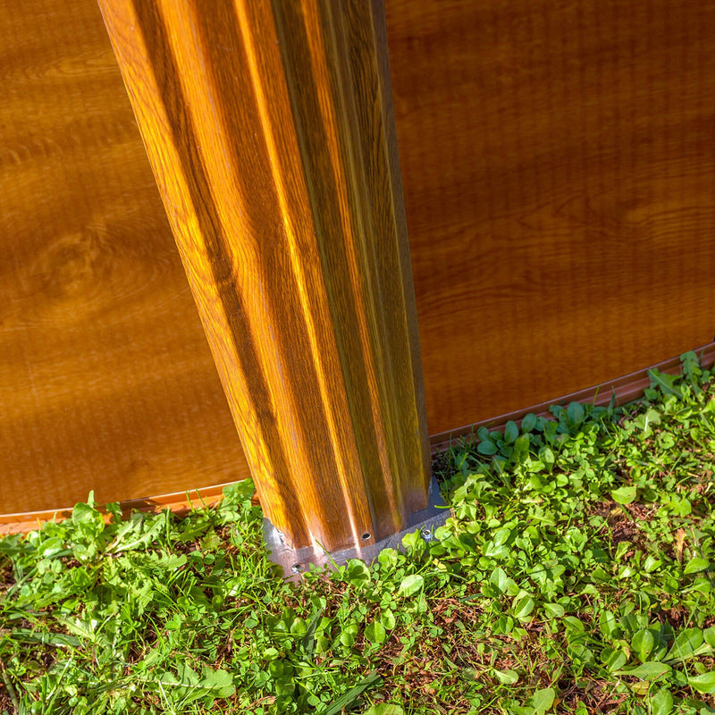 Piscina Ovale Fuori Terra 730x375xh120 cm in Acciaio e PVC Gre Pacific