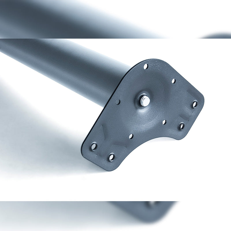 Kit 4 Gambe per Tavolo Regolabili Ø6x71/73 cm in Acciaio Emuca Nere