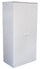 Armoire 2 portes 7 étagères 55x34x112 cm en PB blanc