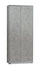 Armoire 2 Portes Coulissantes 82x190x42 cm Ciment