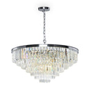Lampada pendente Neoclassic in Metallo e Vetro Revero Cromo