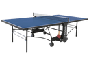 Tavolo da Pin Pong con Piano Blu e Ruote per Interno Garlando Master Indoor