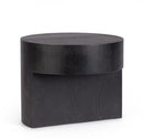Tavolino Ø 50x40 cm Stanwood in Legno Nero