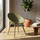 Sedia Ibiza Verde Set 2 Pz 59x59x83 cm in Polipropilene Verde      
