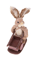Coniglio con Cariola 15 H 24 cm 