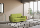 Divano 2 Posti 152x85x85 cm Yasel in Tessuto Verde