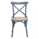 Sedia Cross 46x42x87 cm  in Legno Grigio