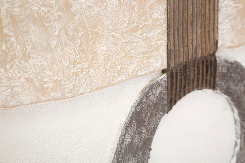 Dipinto su Tela Stony 80x100x2,8 cm Cornice in Legno di Pino Multicolor