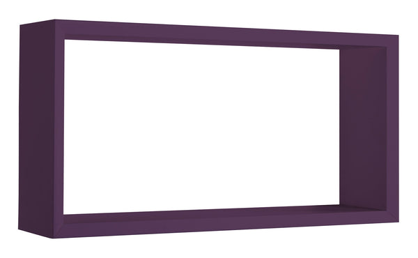 Etagère murale Cube 70x35x15,5 cm en fibre de bois Artù Violet Aubergine sconto