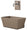 Fontaine murale de jardin Belfer 42/PRQ Tortora avec robinet et baignoire