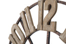 Orologio da Muro Source Ø63,5x4 cm in Ferro e MDF Marrone