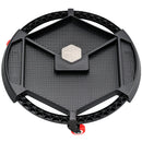 Vassoio Porta Utensili 52,5x42,5x11,5 cm Sottomacchina con 4 Ruote Luce LED e Base Magnetica in PU Nero