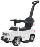 Macchina a Spinta per Bambini con Licenza Jeep Renegade Foot-To-Floor Bianca