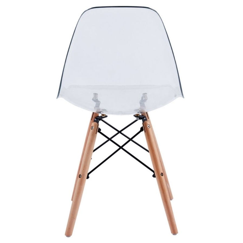 Set 4 Sedie 45,5x53,5x81,2 cm in Polipropilene Betty  Trasparente