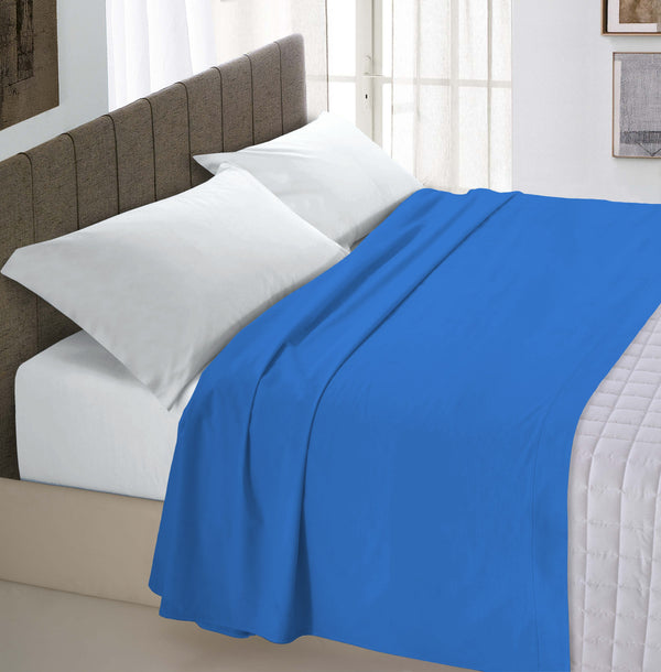 sconto Feuille supérieure en couleur unie royale