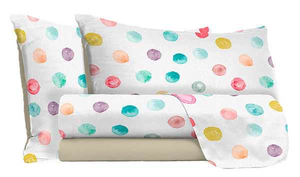 Ensemble de draps et taies d'oreiller en microfibre Baloon Différentes tailles prezzo