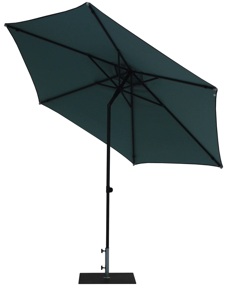 Ombrellone da Giardino Ø3 m Palo Ø38 mm in Alluminio Tessuto Dralon Acrilico Border Aguademar