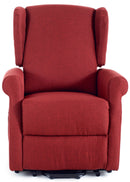 Poltrona Alzapersona Elettrica 1 Motore in Tessuto Elizabeth Rossa