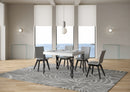 Tavolo Allungabile 110-194x70x77 cm Karamay Bianco Frassino e Antracite