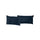 Paire de taies d'oreiller unies bleu foncé