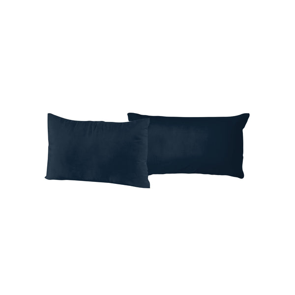 Paire de taies d'oreiller unies bleu foncé online