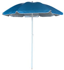 Ombrellone da Mare Ø1,8 m Palo Ø32 mm in Acciaio e Nylon Blu